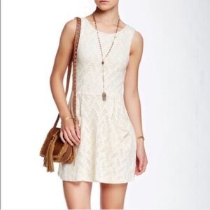 Free People Cream Tea Poppy Sleeveless Dress